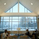 A winter wonderland: the Colgate library from the inside